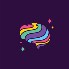colorful brain illustration