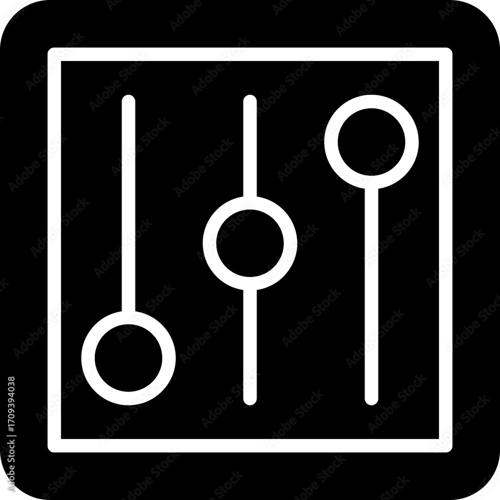 Poster music player control buttons with play pause next previous