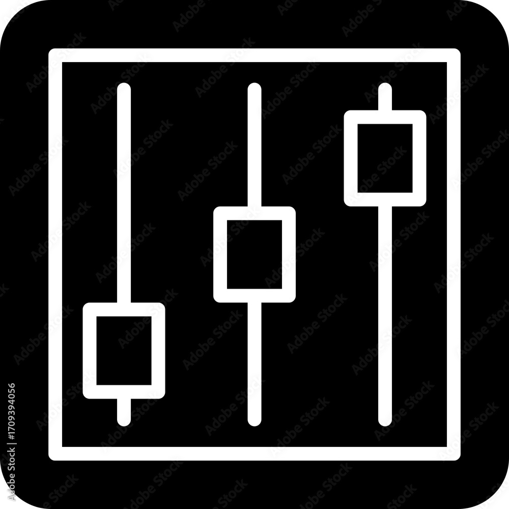 Poster circular media player control icons for user interface