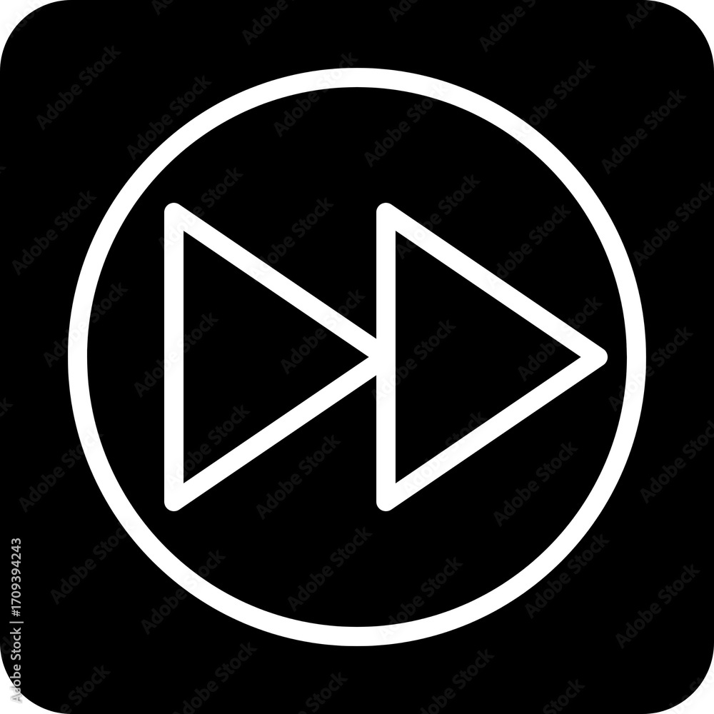 Poster single arrow fast forward media player control