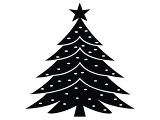 Fototapeta premium christmas tree vector icon