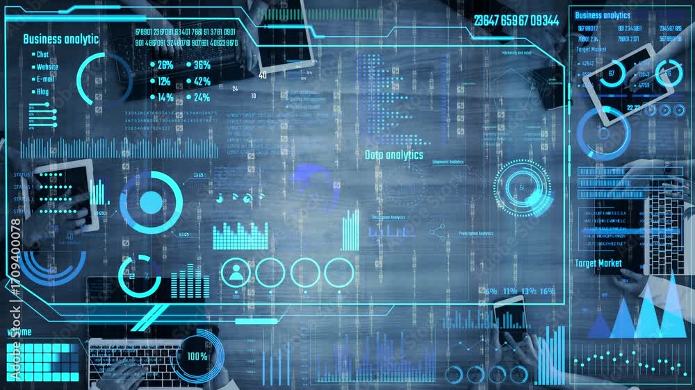 Poster data analytics and big data strategy for real-time analytics, predictive data modeling, business int