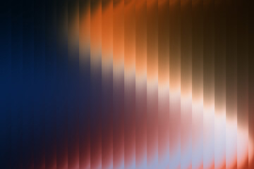 white orange yellow Gradient fractal glass stripe texture on black background cool glow motion
