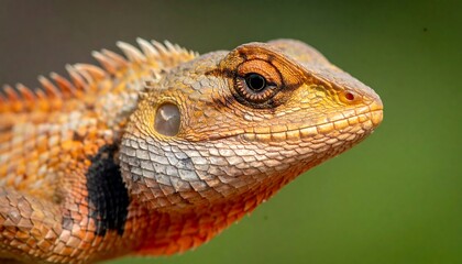 Fototapeta premium Close-up of a lizard's head