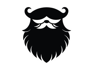 santa beard vector icon