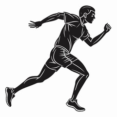 running man silhouette