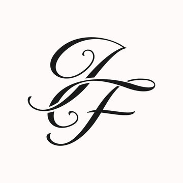 JF fashion luxury initial logo vector