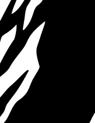 Abstract Black and White Zebra Stripes Pattern, Modern Graphic Design, Animal Print Background, High Contrast Wall Art Decor