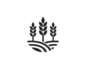 Harvest icon vector design art illustration