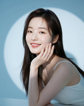 아름다운 미인의 피부관리와 뷰티 메이크업
Skin Care and Beauty Makeup of a Beautiful Woman