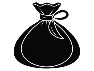 santa s sack vector icon