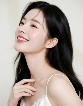 아름다운 미인의 피부관리와 뷰티 메이크업
Skin Care and Beauty Makeup of a Beautiful Woman