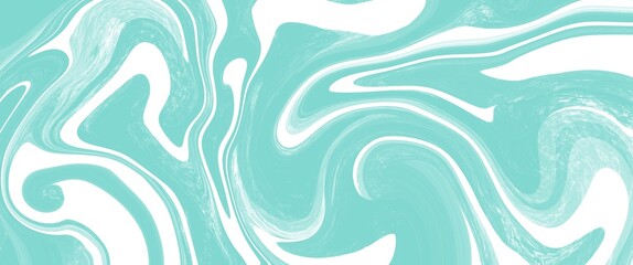 水色のマーブリング