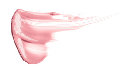 pink watercolor brush isolated on transparent background