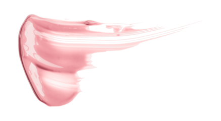 pink watercolor brush isolated on transparent background