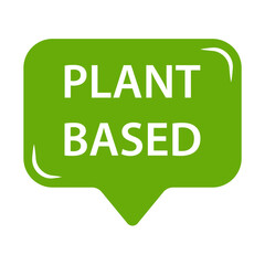 Plant based icon vector healthy food symbol vegan badge, vegetarian sign for graphic design, logo, website, social media, mobile app, ui