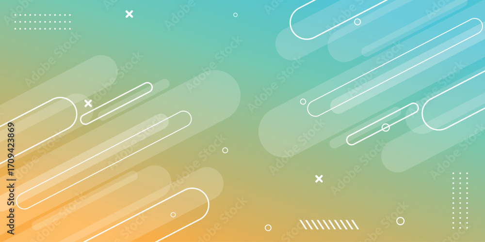 Aufkleber abstract background with modern overlapping geometric shapes and dynamic dots. graphic design elemen