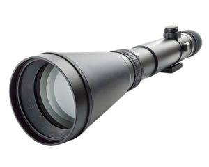 Sleek matte black telescope for astronomy and scientific exploration