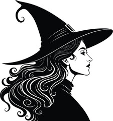 Enchanting Witch Silhouette Vector Collection with Magical Details