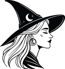 Enchanting Witch Silhouette Vector Collection with Magical Details