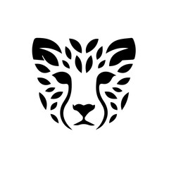 Cheetah head vector