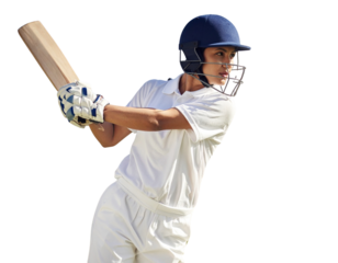 baseball player holding bat