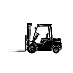 Naklejka premium forklift truck icon