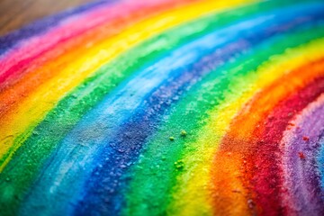 Obraz premium Abstract, colorful rainbow stripes create a vibrant, bright spectrum pattern for a modern illustration design