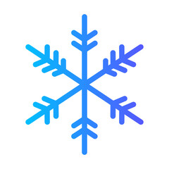Obraz premium snowflakes gradient icon