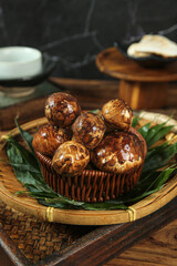 Fresh Matsutake Mushrooms from Yunnan China in Traditional Bamboo Basket