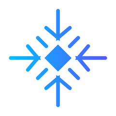Snowflake gradient icon