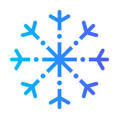 snowflakes gradient icon