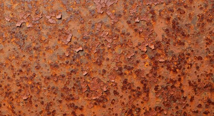 Rusty Metal Texture with Peeling Paint Abstract Background.