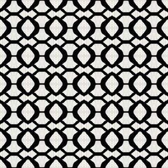 Black and white vintage geometric seamless pattern for fabric, wallpaper, or decorative textile design