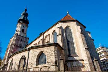 Fototapeta premium St Jakob Church in Burghausen - Germany