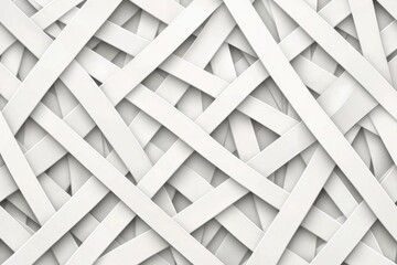 Abstract Texture of Weaved White Strips on a Light Background