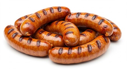 焼き目が美しい香ばしいソーセージ 食欲をそそる黄金色