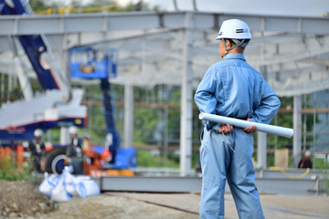 工事工程を管理する現場監督