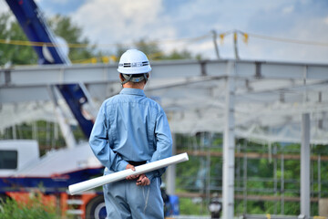 工事工程を管理する現場監督