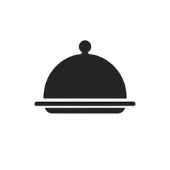 Obraz premium A sleek food cloche ready to reveal a gourmet meal, symbolizing elegance in dining and culinary art.