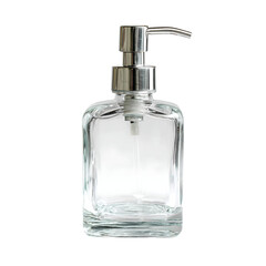 Fototapeta premium Clear glass soap dispenser png 