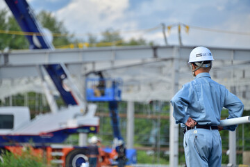 工事工程を管理する現場監督