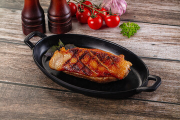 Roasted duck breast fillet meat