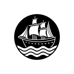 ship boat ocean icon 