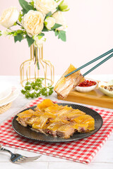 Hubei Salt-Baked Chicken Specialties - Traditional Chinese Preserved Meat Dish with Chopsticks