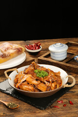 Salt-Baked Pickled Chicken Hubei Chinese Specialty Cuisine Air-Dried Local Delicacy Traditional Food