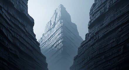 Ancient Stone Structure in Canyon.