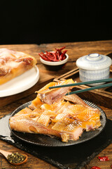 Salt-Baked White Chicken Hubei Specialty Preserved Air-Dried Chinese Cuisine Traditional Food
