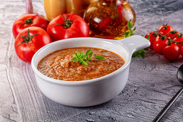 Gazpacho - cold Spanish tomato soup