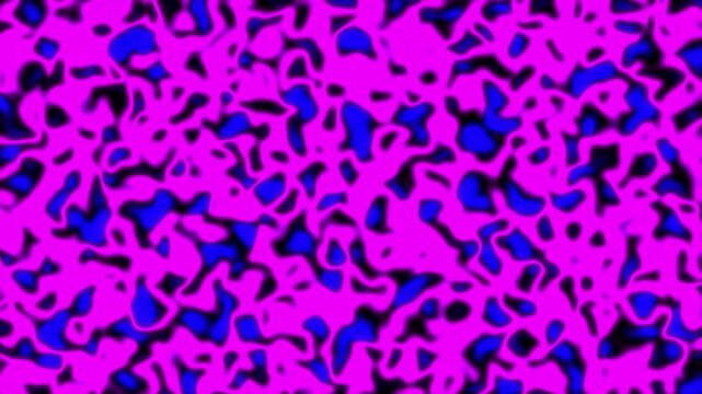 Magenta and blue moving animation with organic pattern effect
